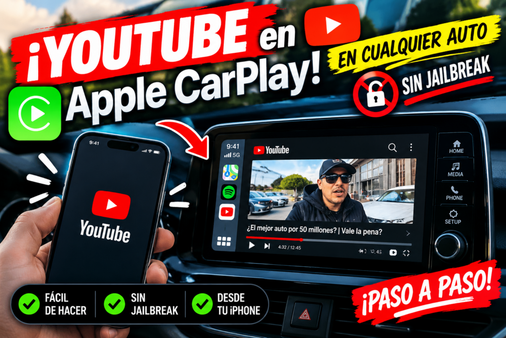 Ver videos en la pantalla de tu auto